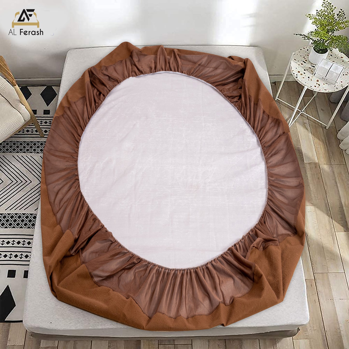 Brown Waterproof Mattress Cover