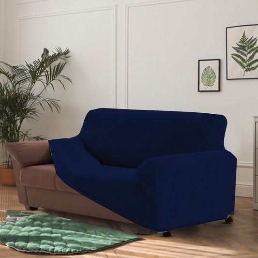 Jersey Sofa Cover - Dark Blue