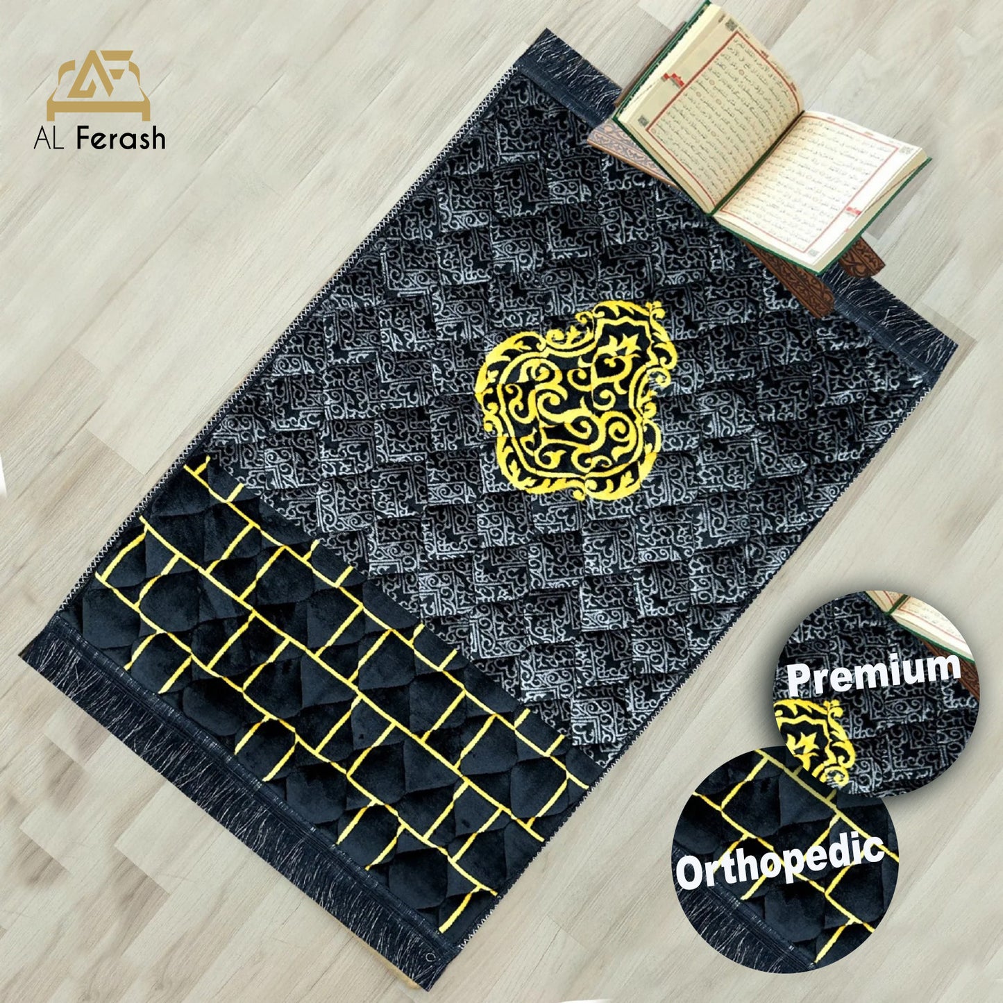 Premium Orthopedic Foam Prayer Mat - Grey