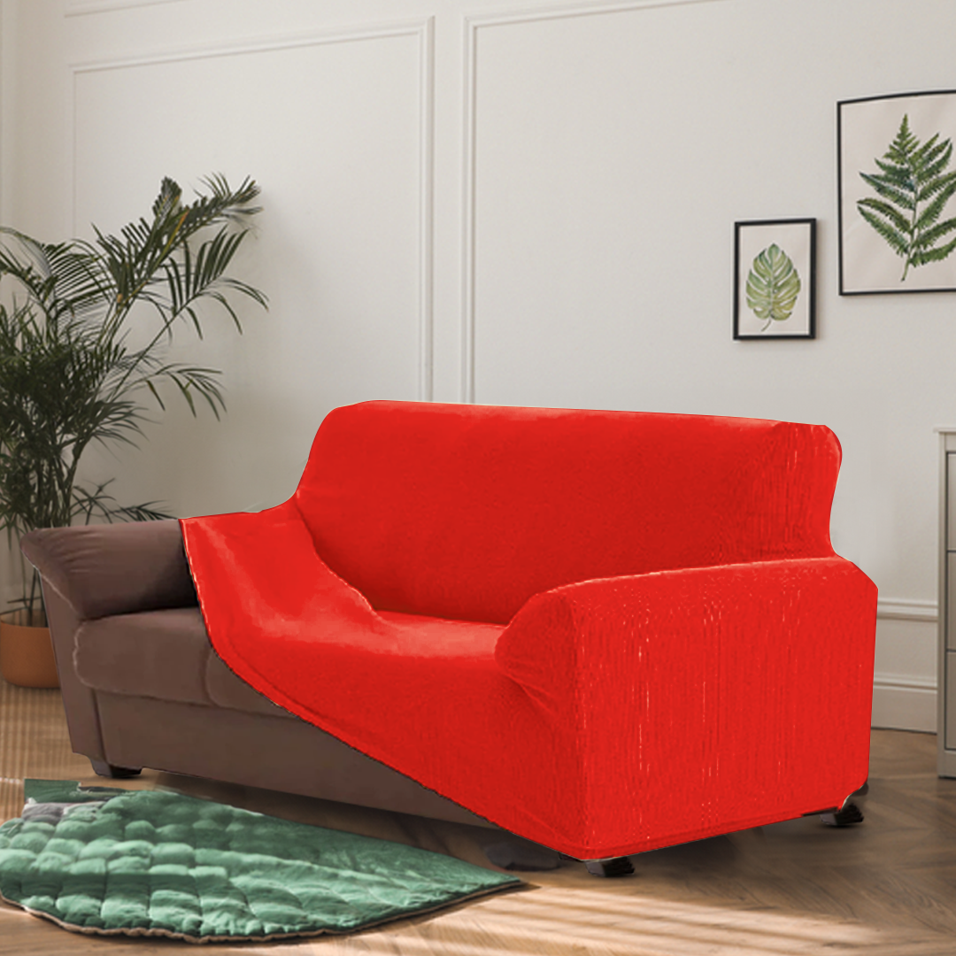 Jersey Sofa Cover - Red