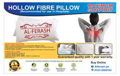Hollow Fiber Medicated Pillow (Vacuum / Pressed)